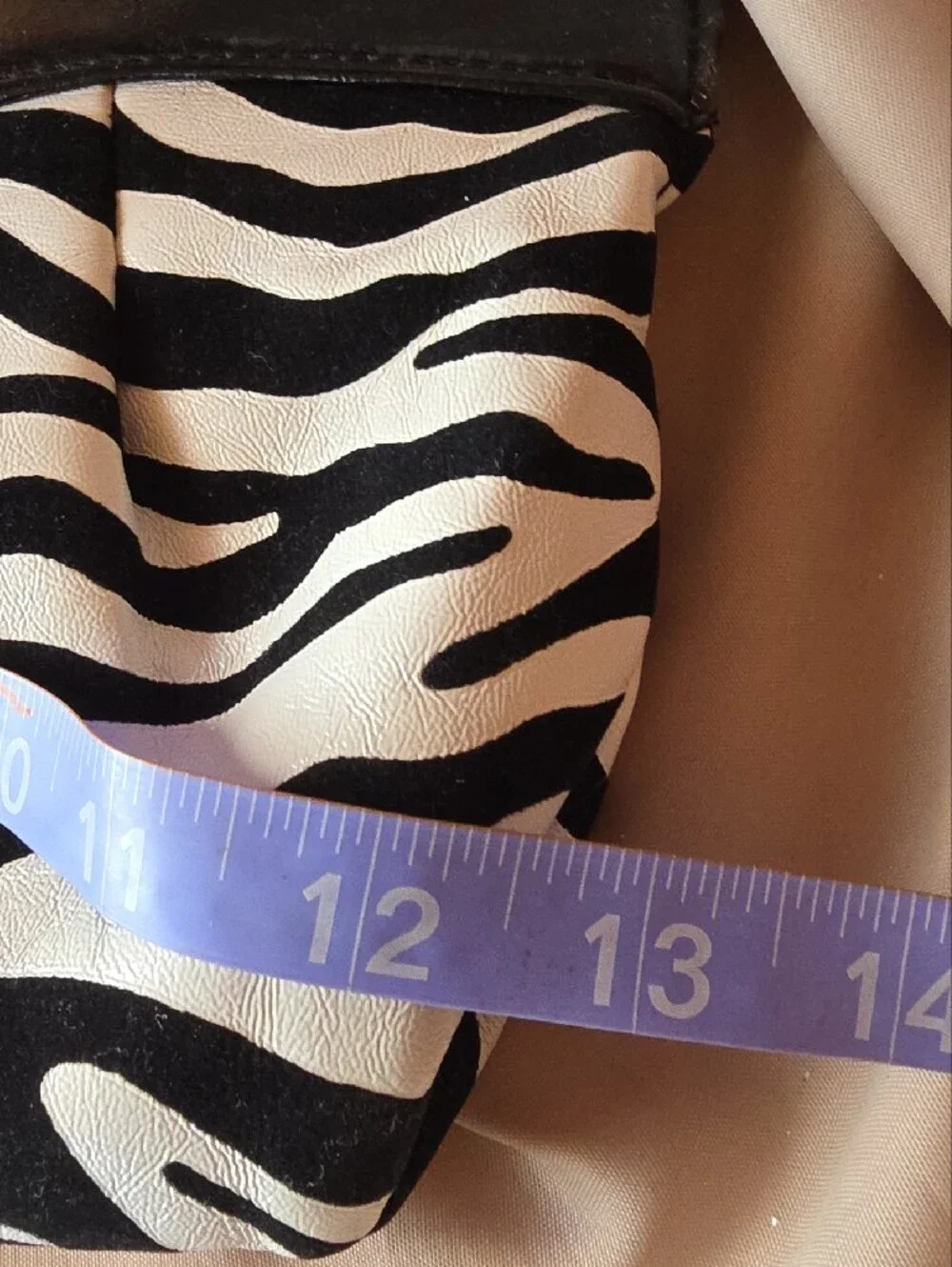 Zebra Print Black & White Handheld b bag Clutch